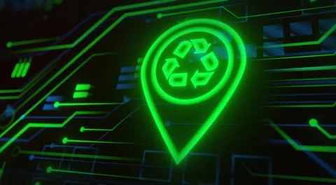 Green computing recycle cpu circuit board recycle 库存插图