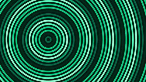 Green Concentric Circles Abstract Ripple Background Stock Illustration