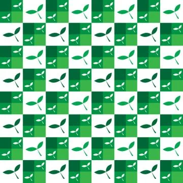 Green Concept tree Pattern - abstract background Stock Illustration