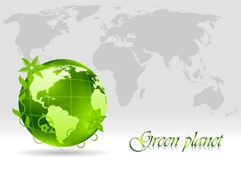 Green concept. Vector illustration Stock Illustration