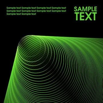 Green cone Stock Illustration