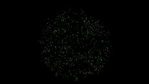 Green Confetti explodes on a black background Stock Photos