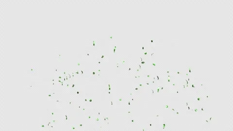 Green Confetti Explosion on Alpha channel.  Stock Footage 278854955