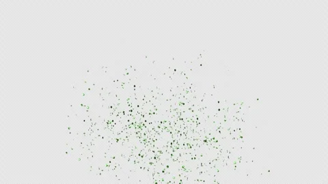 Green Confetti Explosion on Alpha channel.  Stock Footage 278864830
