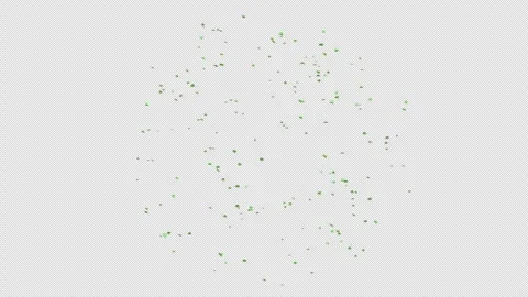 Green Confetti Explosion on Alpha channel.  Stock Footage 279036406