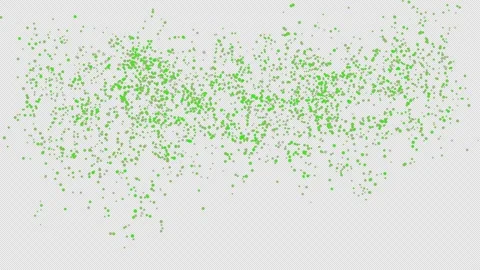 Green Confetti Explosion on Alpha channel.  Stock Footage 279904494