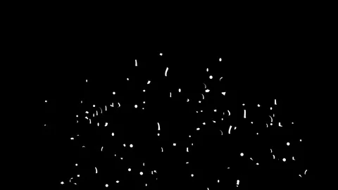 Green confetti explosion Black, Blue screen and Matte Channel Stock Footage 278867458
