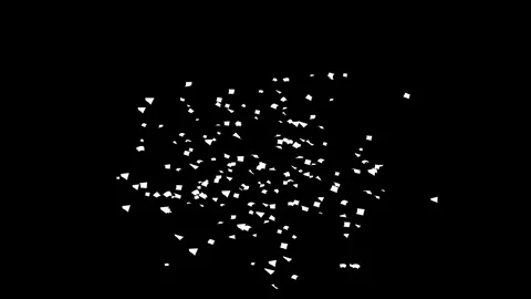 Green confetti explosion Black, Blue screen and Matte Channel Stock Footage 278868680