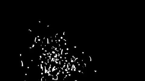 Green confetti explosion Black, Blue screen and Matte Channel Stock Footage 278869354