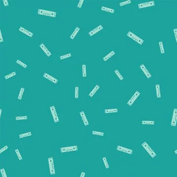 Green Construction bubble level icon isolated seamless pattern on green イラスト素材