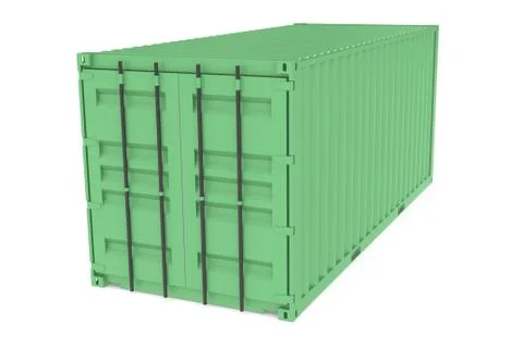 Green Container. Part of Warehouse and Logistics Series Stock Illustration