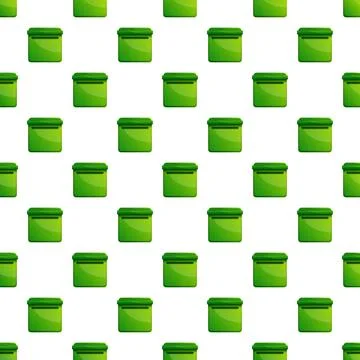 Green containers packaging boxes seamless pattern background Ilustración de archivo