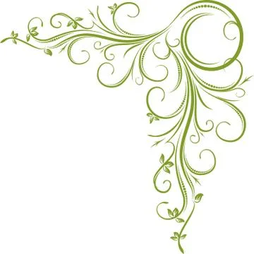 Green corner 库存插图