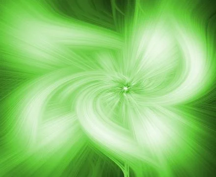 Green cosmic explode illustration. Abstract modern fractal background Stock Illustration