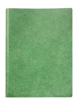 Green cover of notebook Stock Photos