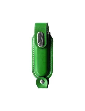 Green cover for usb flash Stock Photos