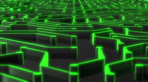 Green CPU Motherboard GPU processor circuit board data transfer network  Stock Illustration