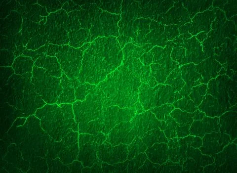 Green crack ground mud background Stock Illustration