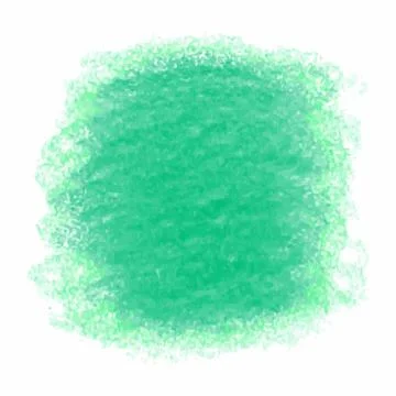 Green crayon scribble texture stain isolated on white background Stock Illustration