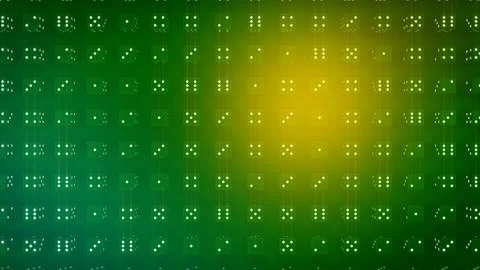 Green creative background of gambling dices randomization Illustration