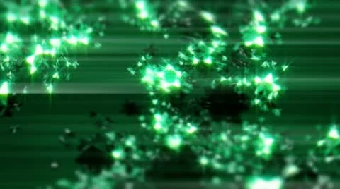GREEN CRYSTAL LOOP - HD 1080 P Stock Footage 11019831