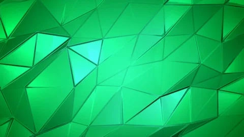 Green crystals poly abstract animation background Stock Footage 77536622