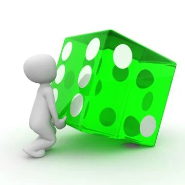 Green cube 2 Stock Illustration