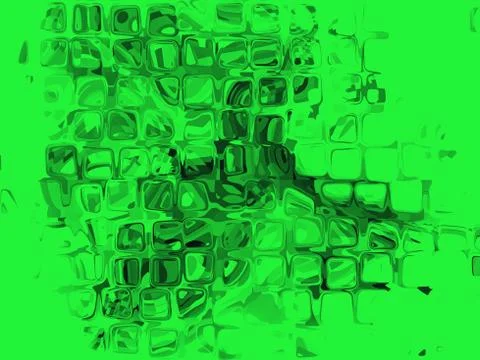 Green cube shape pattern as abstract background. Stock Illustration