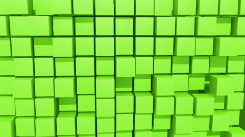 Green Cubes motion background, seamless looping 動画素材 48017648