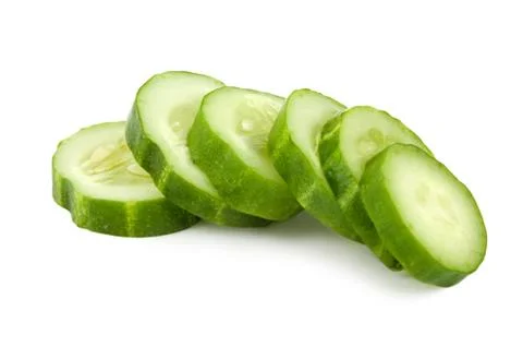 Green cucumber isolated Stock Photos