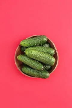 Green cucumbers Stock Photos