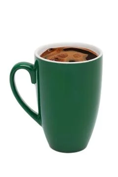 Green cup from coffee Foto stock