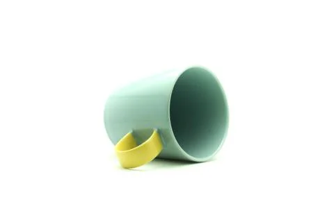 Green cup on isolated Stock Photos