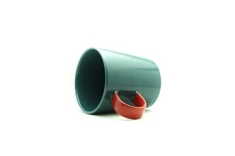 Green cup on isolated Stock Photos