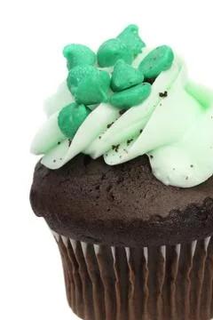 Green Cupcake Stock Photos