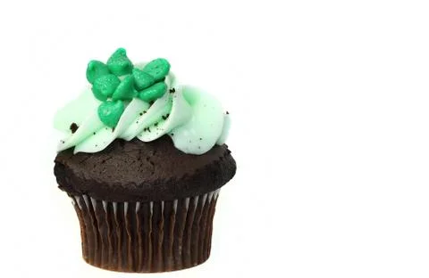 Green Cupcake Stock Photos