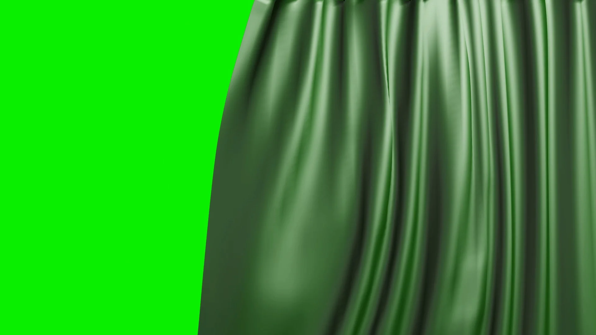 Green Curtain Opening Green Screen Stock Footage 87027933