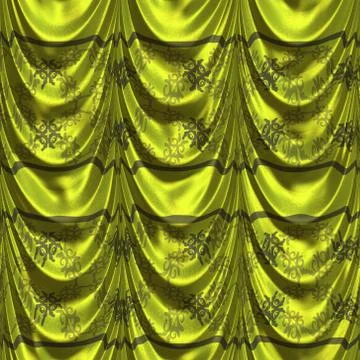 Green curtain with pattern 스톡 일러스트