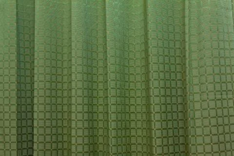 Green curtain pattern Stock Photos