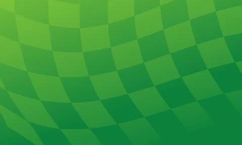 Green curved checker gradient background with wavy tiles Stock Illustration