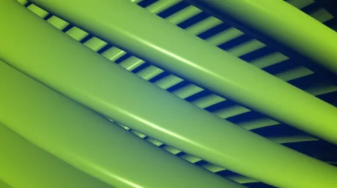 Green curved pipe Stock Footage 54686770