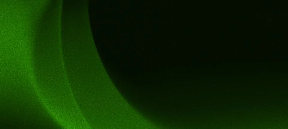 Green curves abstract background creating flowing movement Illustrazione stock