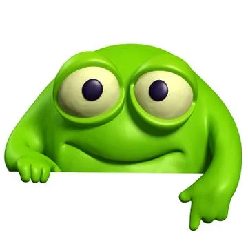 Green cute beast Stock-Illustration