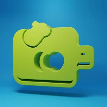 Green Cutting board with vegetables icon isolated on blue background. Chopp.. Stock Illustration