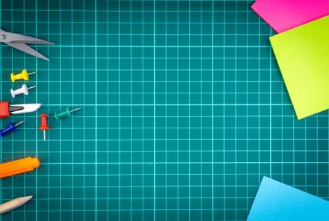 Green cutting mat  写真素材