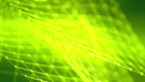 Green cybernetic connected plexus structure Stock Footage 314259080