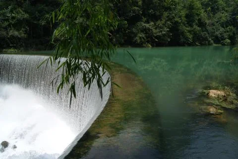 A Green Dam Stock Photos