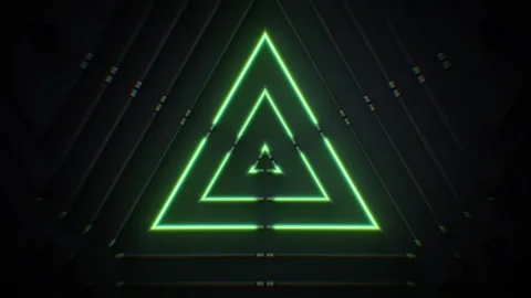 Green Dance Triangles Stock Footage 273307365
