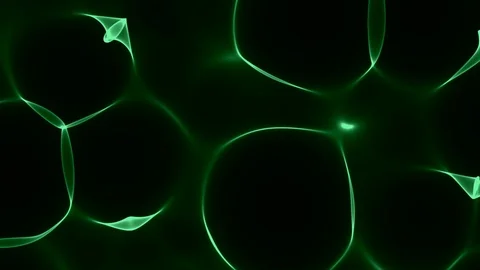 Green Dark Caustics Fluid Flowing Abstract Motion Background 3 Video stock 86456696