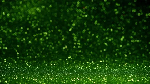 Green dark glitter background with in focus and out of focus area Stock Footage 139072306